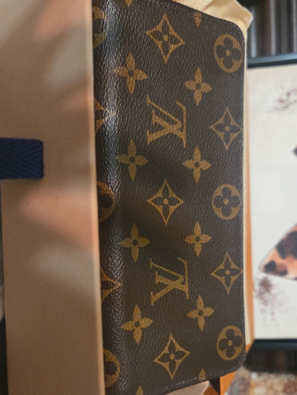Louis Vuitton Brown/Gold Monogram Zip Wallet